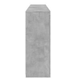 Buffet avec lumières LED gris béton 181,5x37x100 cm