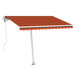 Auvent automatique sur pied 300x250 cm Orange/marron