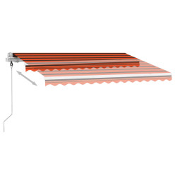 Auvent automatique sur pied 300x250 cm Orange/marron