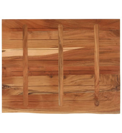 Dessus de table 100x80x2,5 cm rectangulaire bois massif acacia