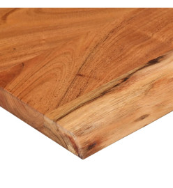 Dessus de table 120x40x3,8 cm rectangulaire bois massif acacia