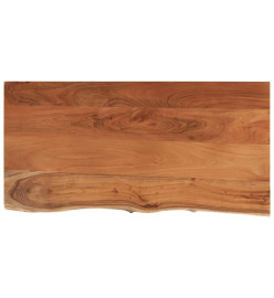 Dessus de table 80x40x3,8 cm rectangulaire bois massif acacia