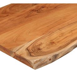 Dessus de table 80x40x3,8 cm rectangulaire bois massif acacia