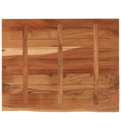 Dessus de table 110x80x2,5 cm rectangulaire bois massif acacia