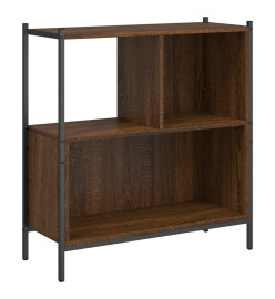 Bibliothèque chêne marron 72x28x77,5 cm bois d'ingénierie