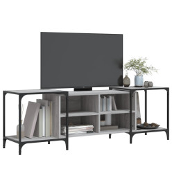 Meuble TV sonoma gris 153x37x50 cm bois d'ingénierie