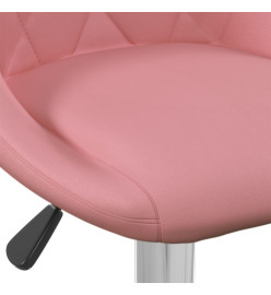 Tabourets de bar lot de 2 rose velours