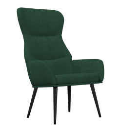 Fauteuil inclinable Vert foncé Tissu