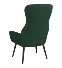 Fauteuil inclinable Vert foncé Tissu