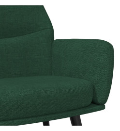 Fauteuil inclinable Vert foncé Tissu