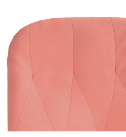 Chaise de relaxation Rose Velours