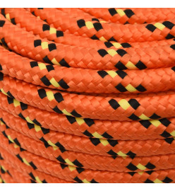 Corde de bateau Orange 14 mm 100 m Polypropylène