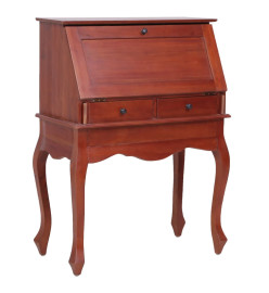 Bureau secrétaire Marron 78x42x103 cm Bois d'acajou massif