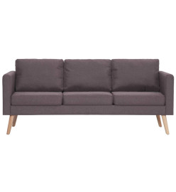 Canapé à 3 places Tissu Taupe