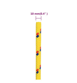 Corde de bateau Jaune 10 mm 250 m Polypropylène