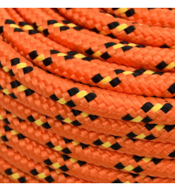 Corde de bateau Orange 10 mm 500 m Polypropylène