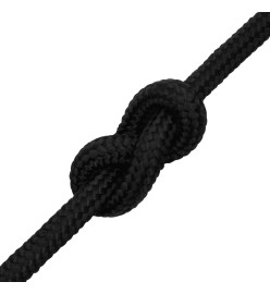 Corde de bateau Noir complet 18 mm 50 m Polypropylène