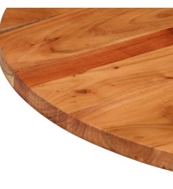 Dessus de table Ø80x2,5 cm rond bois massif d'acacia