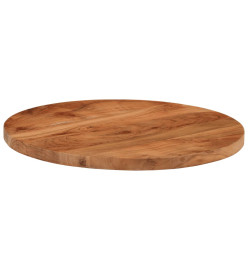 Dessus de table Ø50x3,8 cm rond bois massif d'acacia