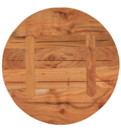 Dessus de table Ø50x3,8 cm rond bois massif d'acacia