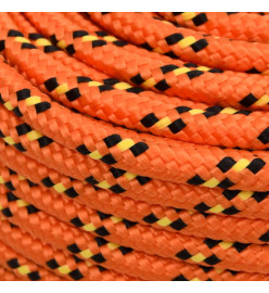 Corde de bateau Orange 8 mm 500 m Polypropylène