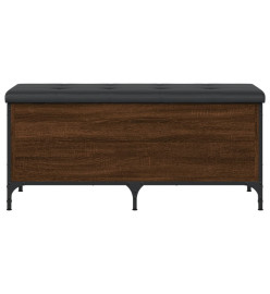 Banc de rangement chêne marron 102x42x45 cm bois d'ingénierie