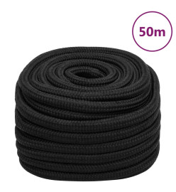 Corde de bateau Noir complet 20 mm 50 m Polypropylène