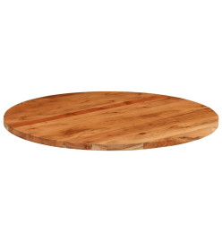 Dessus de table Ø90x3,8 cm rond bois massif d'acacia