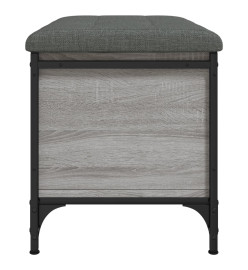 Banc de rangement sonoma gris 62x42x45 cm bois d'ingénierie