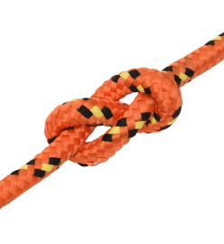 Corde de bateau Orange 12 mm 250 m Polypropylène