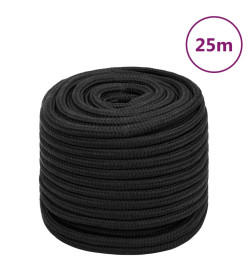 Corde de bateau Noir complet 18 mm 25 m Polypropylène