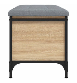 Banc de rangement chêne sonoma 62x42x45 cm bois d'ingénierie