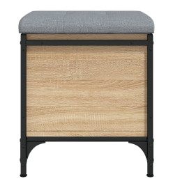 Banc de rangement chêne sonoma 42x42x45 cm bois d'ingénierie