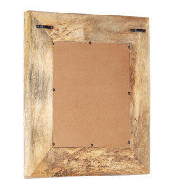 Miroir sculpté à la main 50x50x11 cm Bois de manguier solide