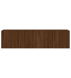 Meubles TV muraux 2 pcs chêne marron 80x30x41 cm