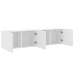 Meubles TV muraux 2 pcs blanc 80x30x41 cm