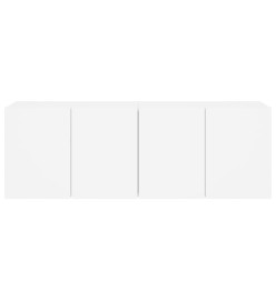 Meubles TV muraux 2 pcs blanc 60x30x41 cm