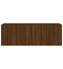 Meubles TV muraux 2 pcs chêne marron 60x30x41 cm