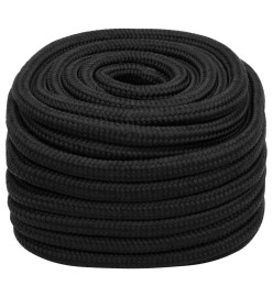 Corde de bateau Noir complet 20 mm 25 m Polypropylène