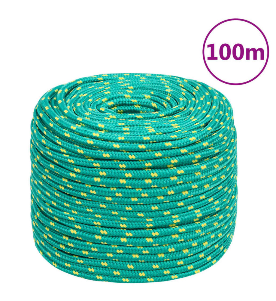 Corde de bateau Vert 6 mm 100 m Polypropylène