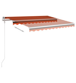 Auvent rétractable automatique 300x250 cm Orange et marron