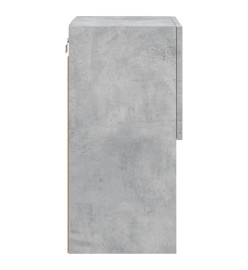 Meubles TV avec lumières LED 2 pcs gris béton 30,5x30x60 cm