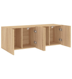 Meubles TV muraux 2 pcs chêne sonoma 60x30x41 cm