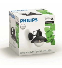 Philips myGarden Applique murale Hoverfly 1x60 W noir 1723730PN