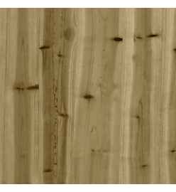 Canapé d'angle de jardin bois de pin imprégné