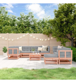 Salon de jardin 10 pcs bois massif douglas