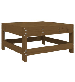 Salon de jardin 4 pcs marron miel bois de pin massif