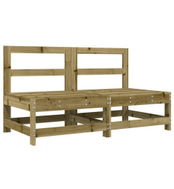 Salon de jardin 6 pcs bois de pin imprégné