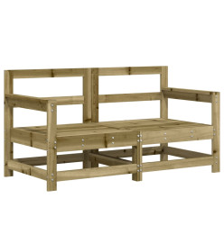 Salon de jardin 6 pcs bois de pin imprégné