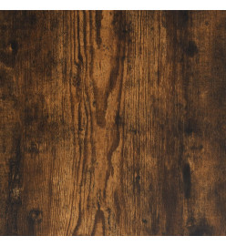 Table basse chêne fumé 55x55x40 cm bois d'ingénierie